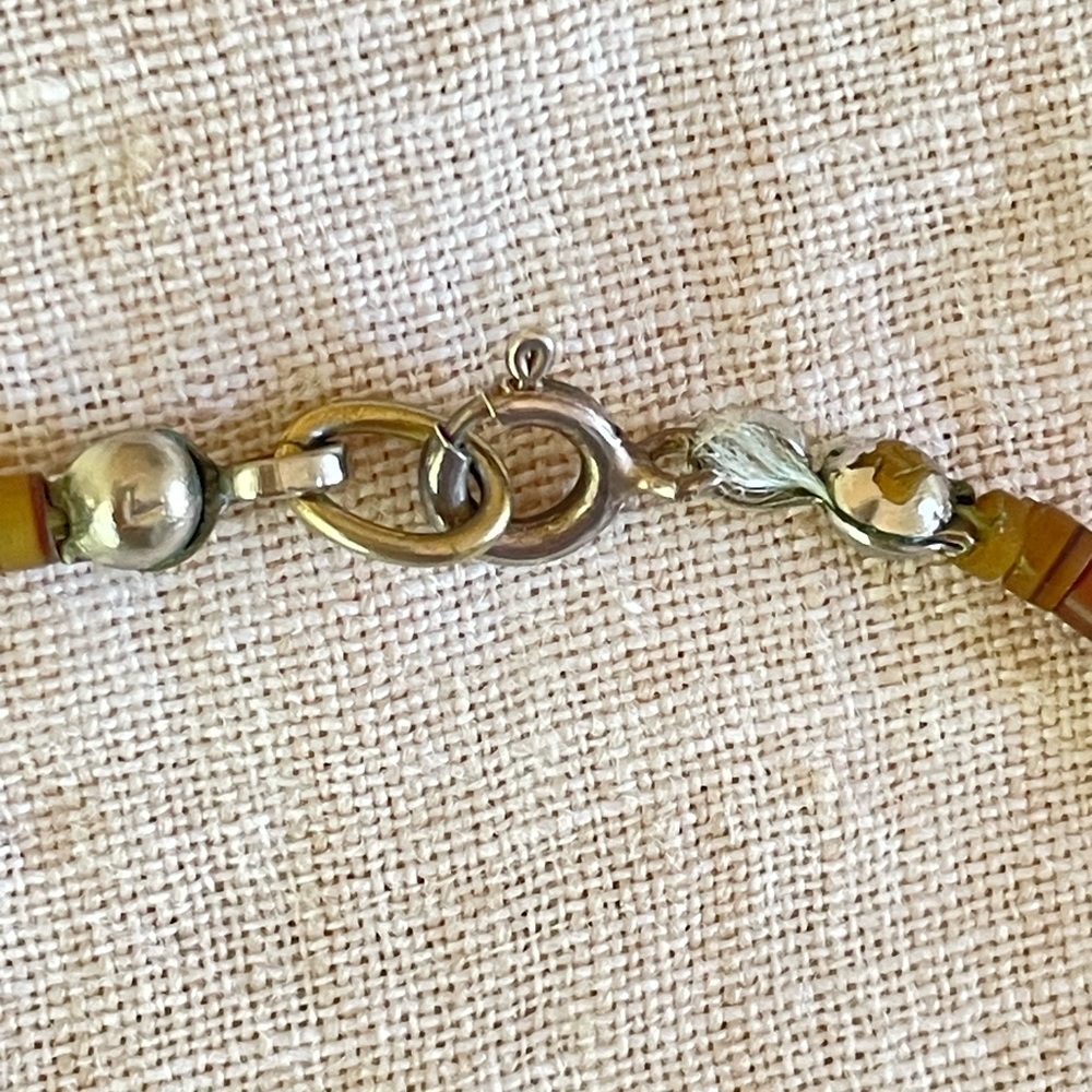 Boho Beaded Necklace with Red Accent - Picture 3 of 3
